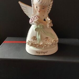 VINTAGE 1950'S NAPCO MAY BIRTHDAY GIRL ANGEL FIGURINE A 1365